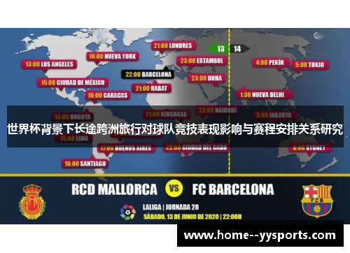 世界杯背景下长途跨洲旅行对球队竞技表现影响与赛程安排关系研究 世界杯背景下长途跨洲旅行对球队竞技表现影响与赛程安排关系研究